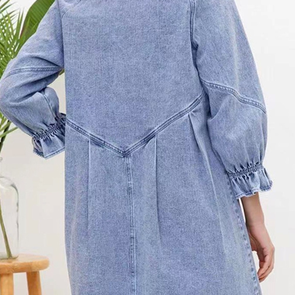 Denim Button-Up Dress - Picture 4 of 4